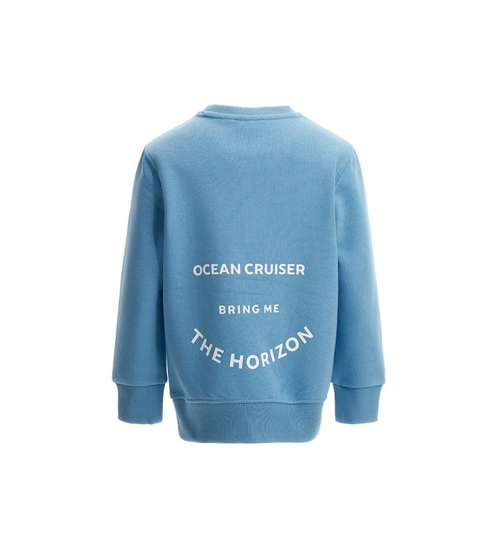 SWEATSHIRT WITH ROUND NECK - BOYS' LONG SLEEVE SHIRTS - Little Betty