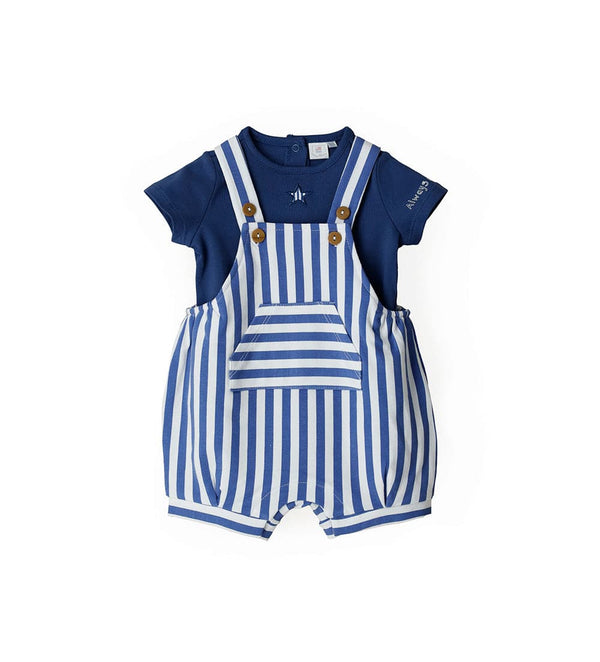 T-SHIRT AND OVERALLS BABY BOY OUTFIT SETS - Little Betty