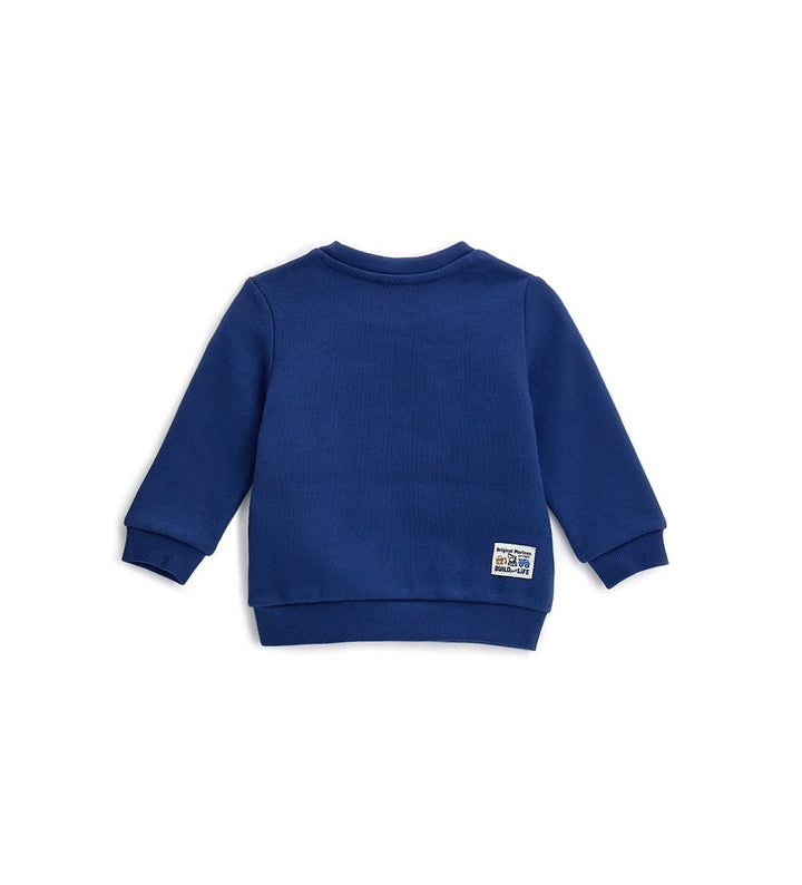TRENDY BEAR TODDLER BOY CREW NECK SWEATSHIRT IN WARM COTTON - Little Betty