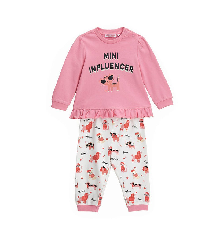 TRENDY MINI INFLUENCER TODDLER GIRL PAJAMAS SET - Little Betty