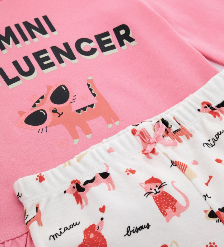 TRENDY MINI INFLUENCER TODDLER GIRL PAJAMAS SET - Little Betty