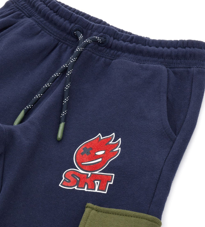 TRENDY PRINTED COTTON POCKET SWEATPANTS FOR BOYS - Little Betty