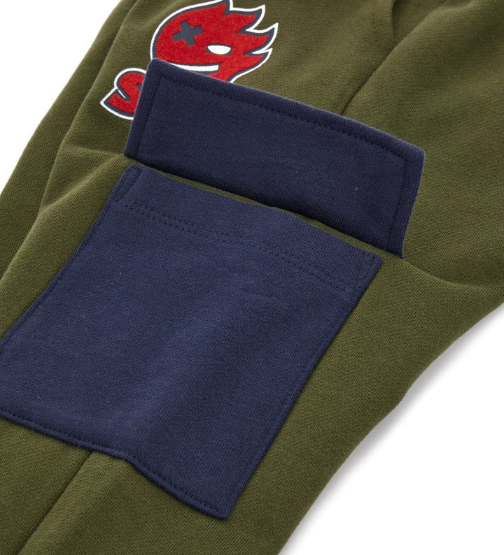 TRENDY PRINTED COTTON POCKET SWEATPANTS FOR BOYS - Little Betty