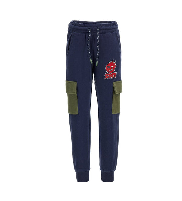 TRENDY PRINTED COTTON POCKET SWEATPANTS FOR BOYS - Little Betty