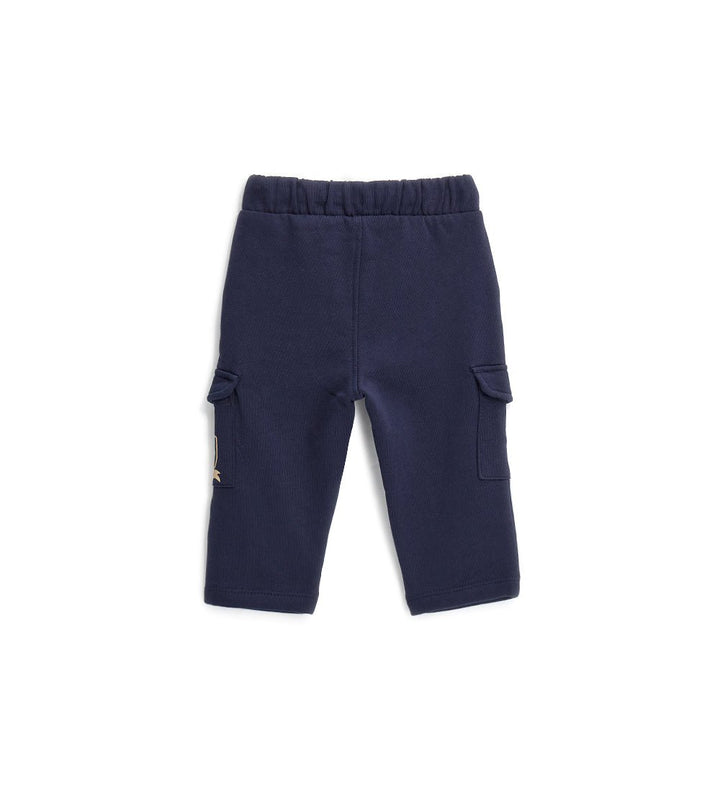 UTILITY POCKET FLEECE BABY BOY PANTS  - Little Betty