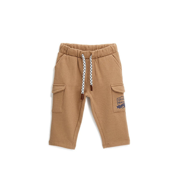 UTILITY POCKET FLEECE BABY BOY PANTS  - Little Betty