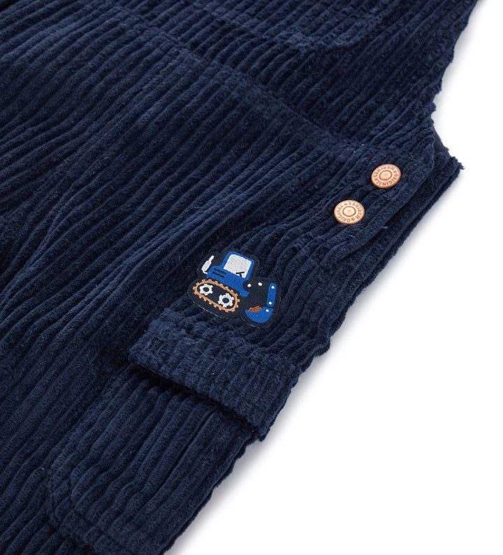 VELVET BABY BOY OVERALLS - Little Betty