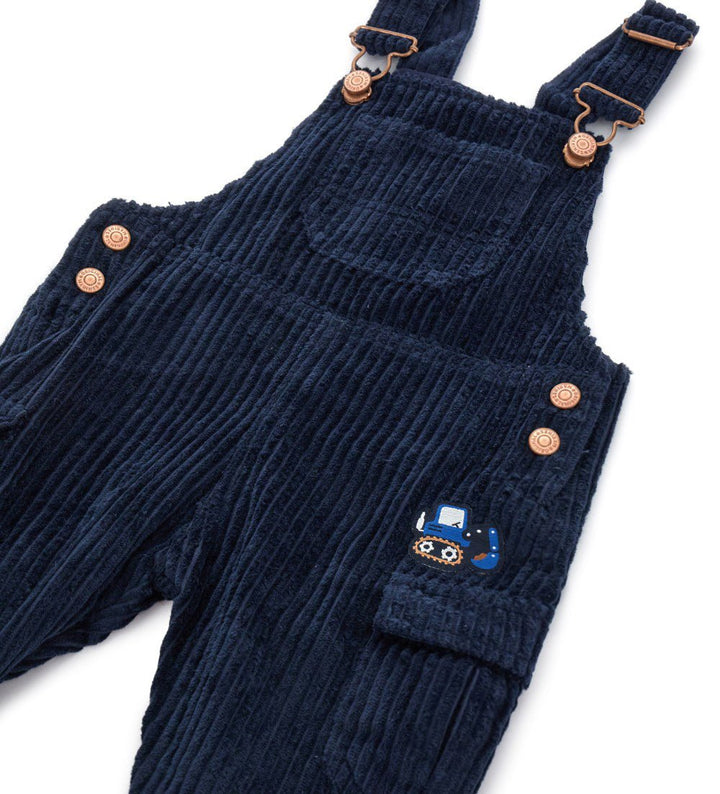 VELVET BABY BOY OVERALLS - Little Betty