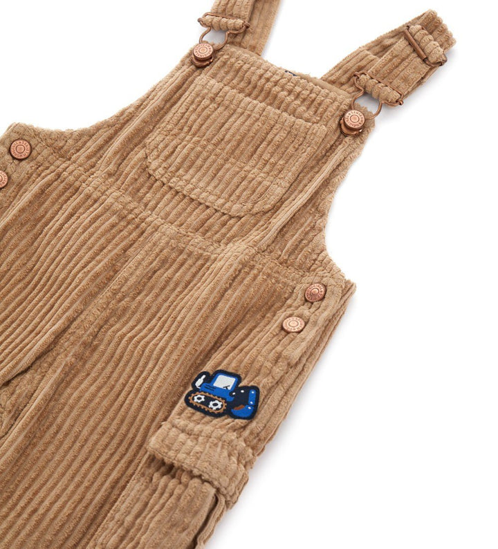 VELVET BABY BOY OVERALLS - Little Betty