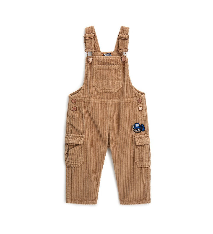 VELVET BABY BOY OVERALLS - Little Betty