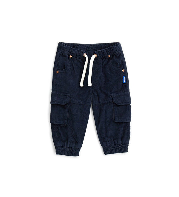 VELVET TODDLER / BABY BOY PANTS WITH ADJUSTABLE DRAWSTRINGS - Little Betty