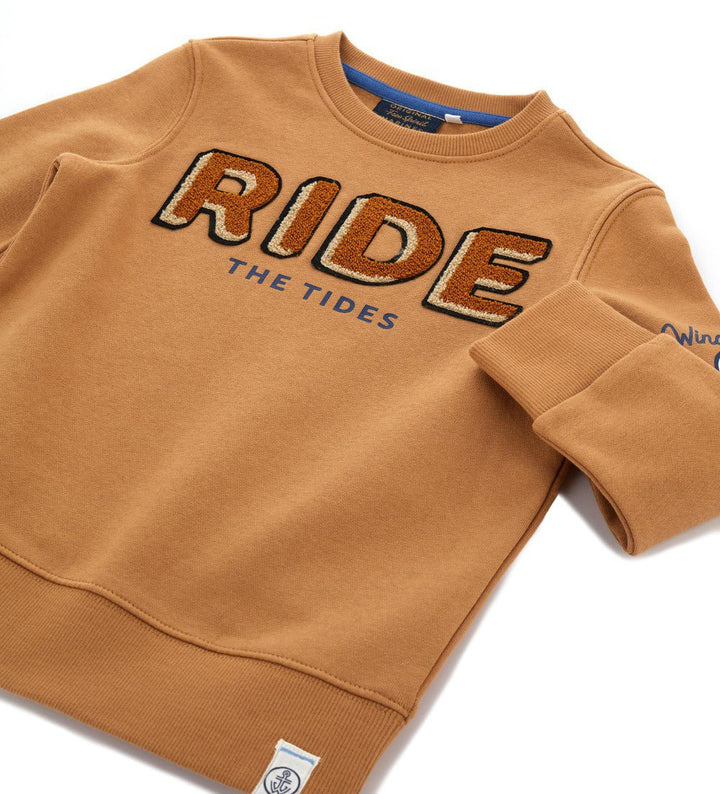VERSATILE ROUND NECK SWEATSHIRT  - BOYS' LONG SLEEVE SHIRTS  - Little Betty