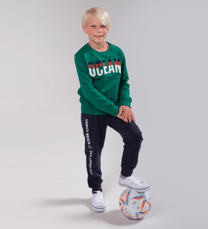 WAVE RIDER COMFY BOYS CREW NECK SWEATSHIRT - Little Betty