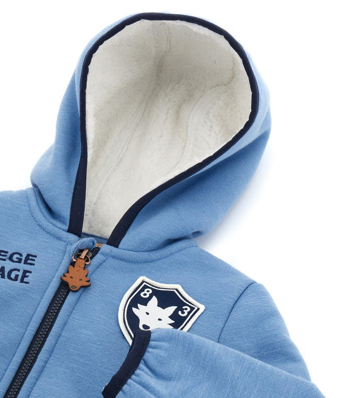 YOUNG WOLVES COTTON BLEND BABY TODDLER BOYS ZIP UP HOODIE - Little Betty