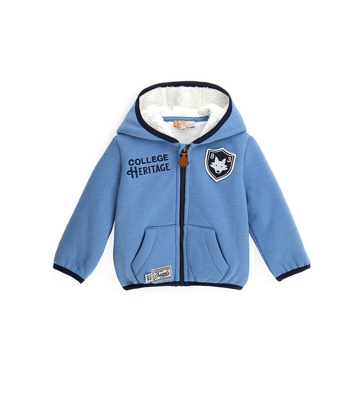 YOUNG WOLVES COTTON BLEND BABY TODDLER BOYS ZIP UP HOODIE - Little Betty