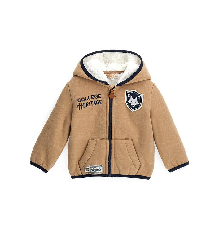 YOUNG WOLVES COTTON BLEND BABY TODDLER BOYS ZIP UP HOODIE - Little Betty