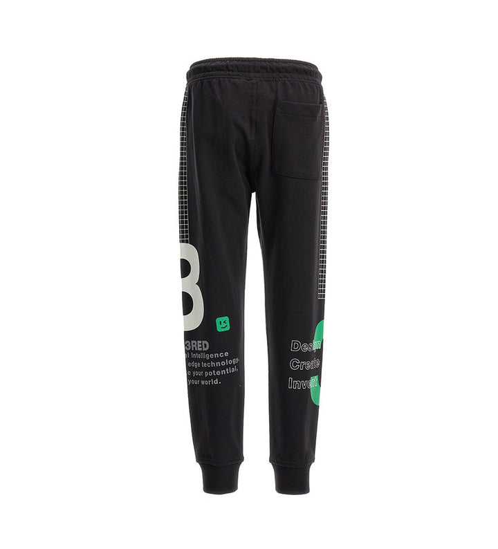 ZIPPER POCKET COTTON FLEECE BOYS BLACK PANTS - Little Betty