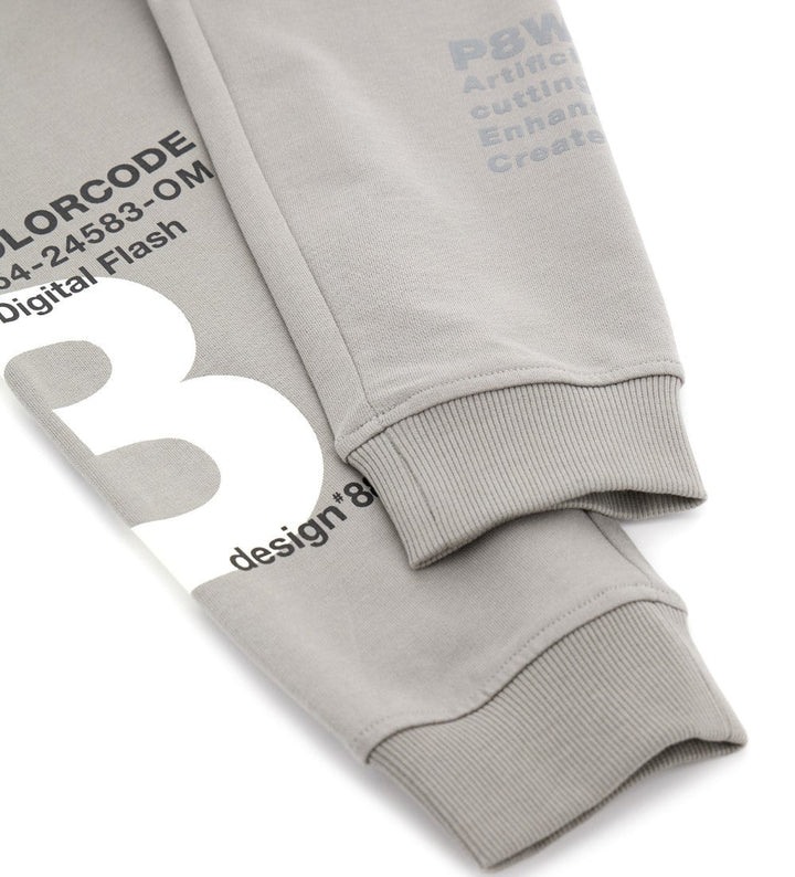 ZIPPER POCKET COTTON FLEECE GRAY SWEATPANTS BOYS - Little Betty