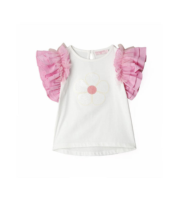 COTTON CANDY RUFFLE TEE - Little Betty