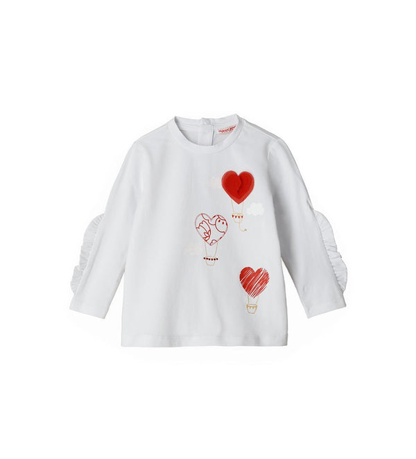 CUDDLY HEARTS LONG-SLEEVE RUFFLE TEE - Little Betty