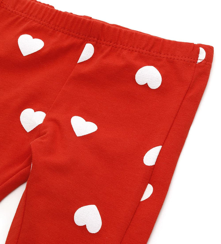 QUEEN OF HEARTS SIDE-RUFFLE LEGGINS - Little Betty