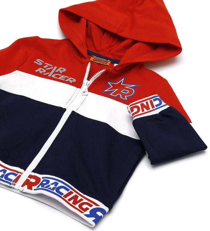 STAR RACER 100% COTTON ZIPPER HOODIE - Little Betty