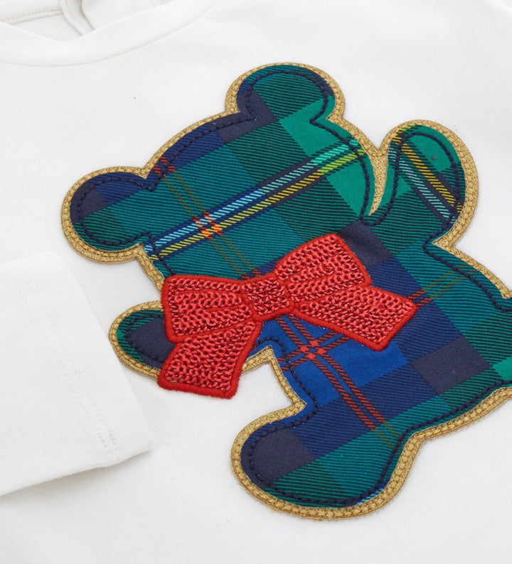 T-shirt with print, embroidery and sequins - Little Betty